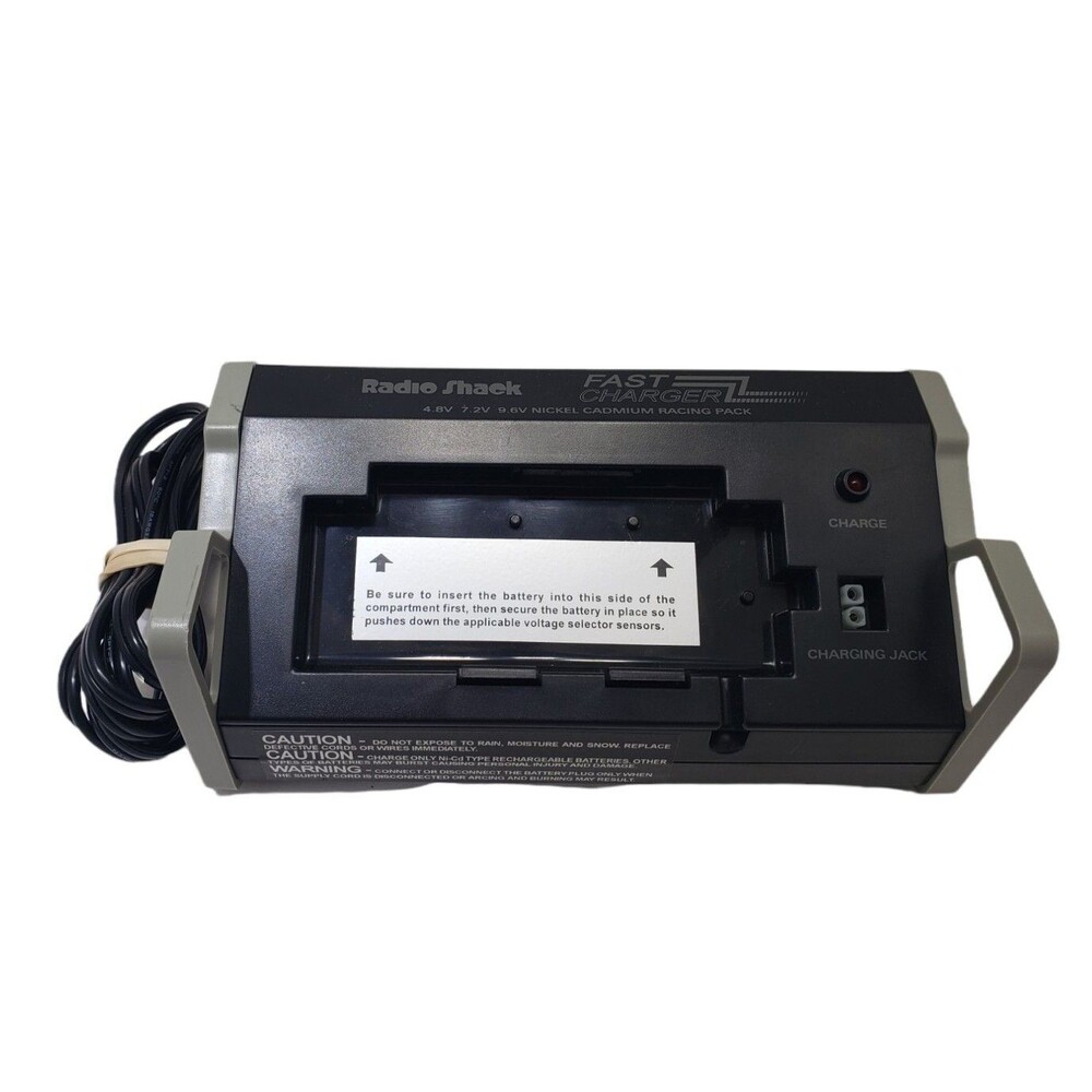 RadioShack Fast Charger 23-226 RC NiCd 4.8V 7.2V 9.6V Tandy Vintage Tested